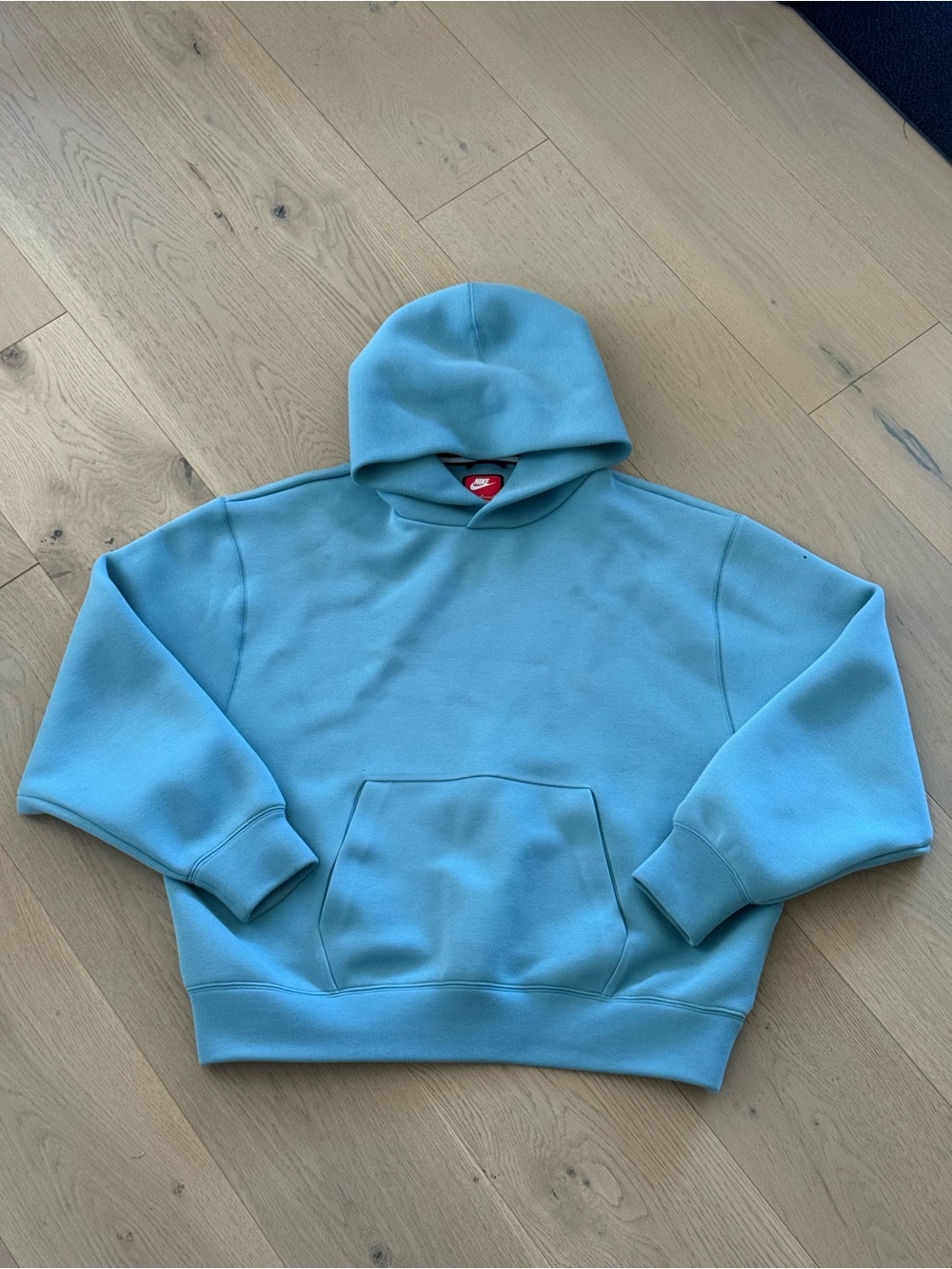 Nike Turquoise Tech Reimagined Men's Pullover Hoodie with Kangaroo Pocket